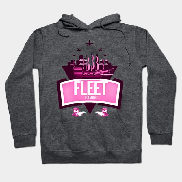 Fleet gaming Ruby heart logo T-Shirt PINK Hoodie by FleetGaming